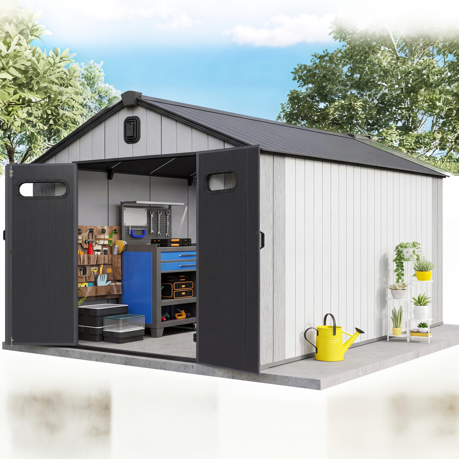 domi-8x16-ft-outdoor-resin-storage-shed-all-weather-double-wall-storage-building-with-lockable-doors-and-ventilated-roof-ideal-for-lawn-tools-bikes-mowers-and-pool-equipment-grey-main-1 domi-8×16-ft-outdoor-resin-storage-shed-all-weather-double-wall-storage-building-with-lockable-doors-and-ventilated-roof-ideal-for-lawn-tools-bikes-mowers-and-pool-equipment-grey-main